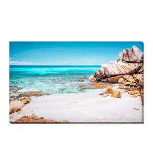 La Digue, Seychelles. Playa tropical exótica