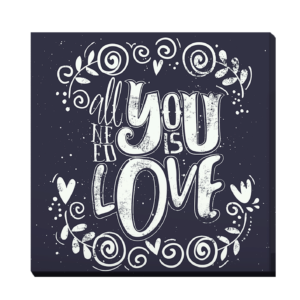 All you need is love Tipografía