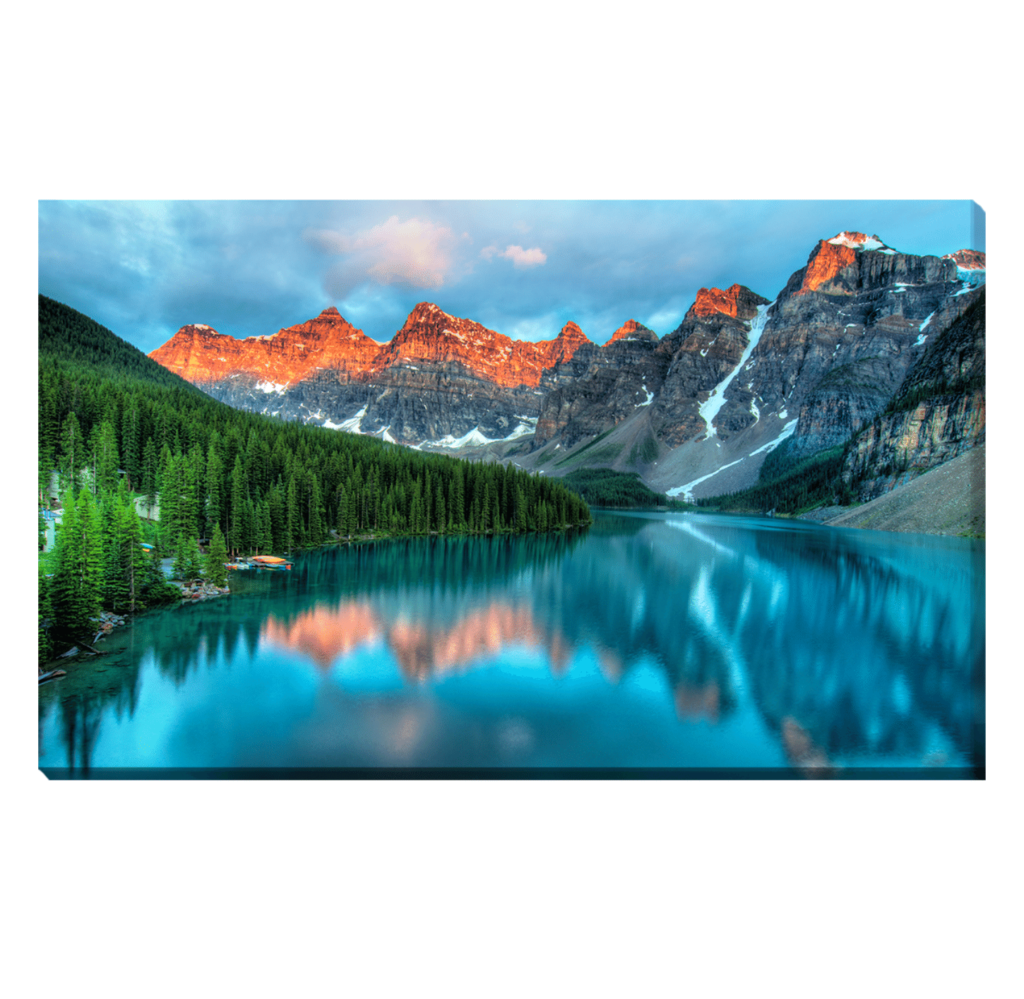 Moraine Lake Sunrise Paisaje colorido