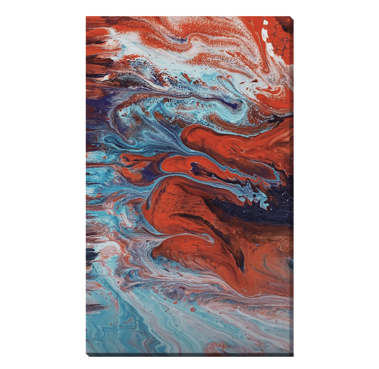 Pintura Abstracta Rojo y Azul Dids