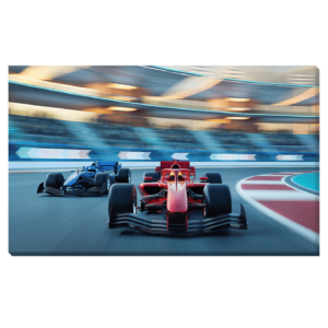 Autos de carreras en pista de Formula 1